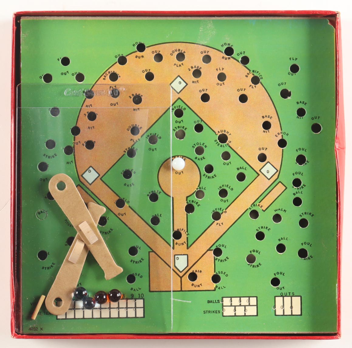 1941 Vintage Milton Bradley Baseball Game with Complete Piece & Vintage Art at PristineAuction.com 1941 Vintage Milton Bradley Baseball Game with Complete Piece & Vintage Art at PristineAuction.com