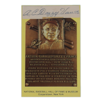 Dazzy Vance Signed Cut on Hall Of Fame Plaque Postcard (PSA) at PristineAuction.com