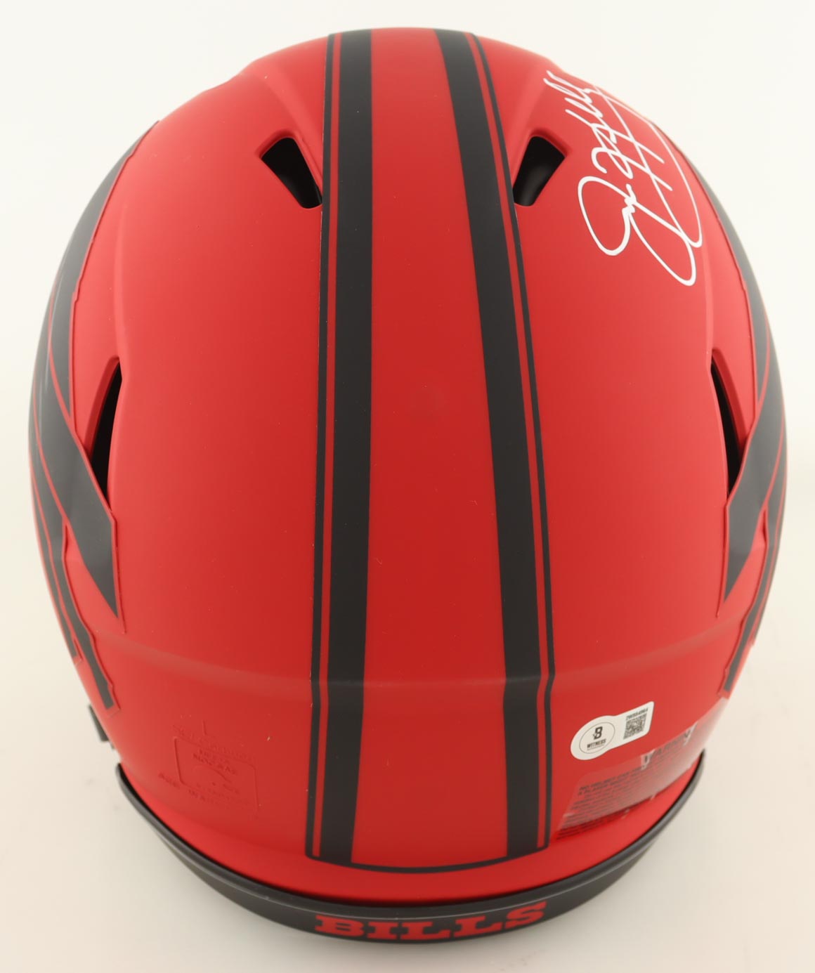 Jim Kelly Signed Bills Full-Size Authentic On-Field Rave Alternate Speed Helmet (Beckett) at PristineAuction.com Jim Kelly Signed Bills Full-Size Authentic On-Field Rave Alternate Speed Helmet (Beckett) at PristineAuction.com