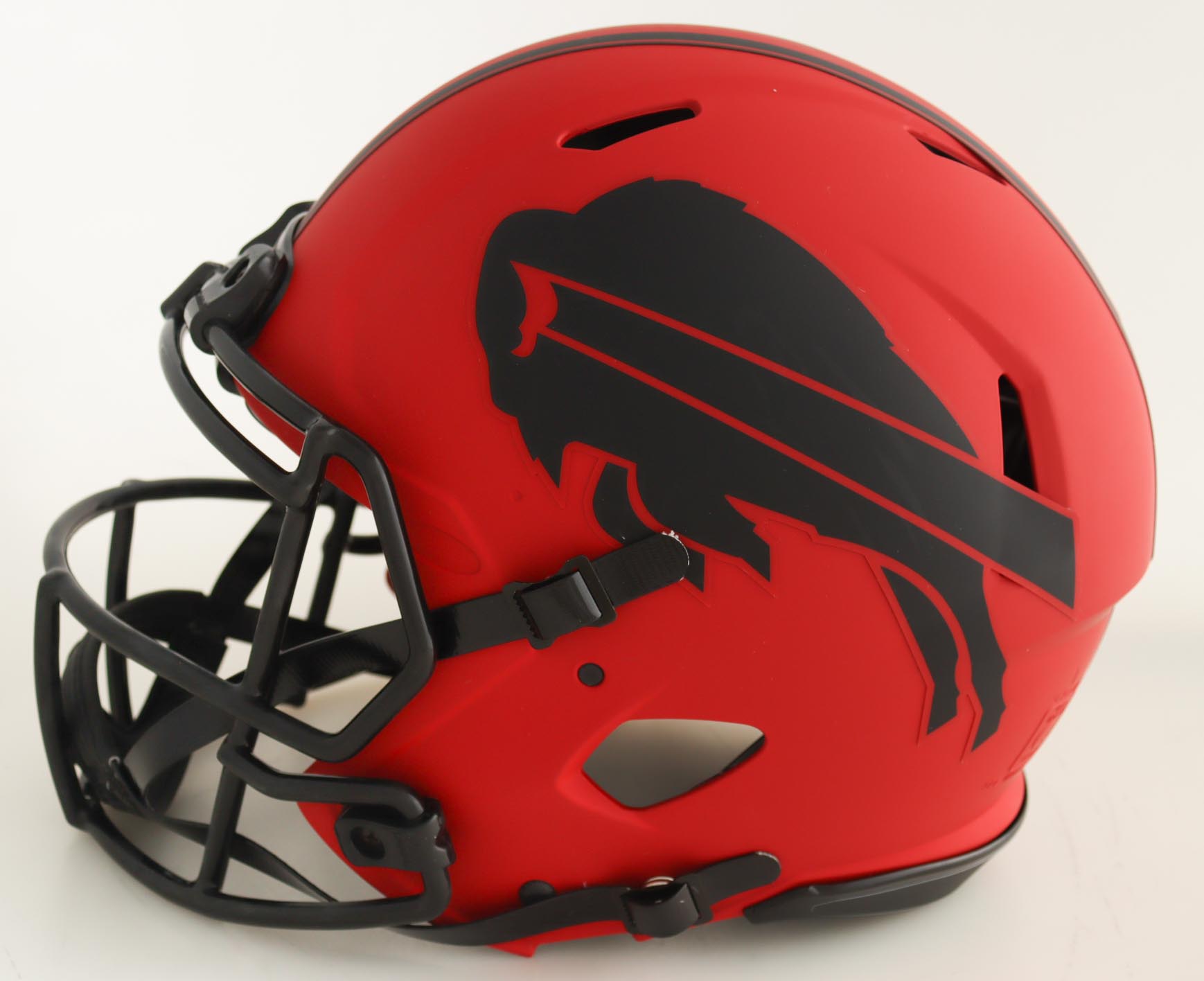 Jim Kelly Signed Bills Full-Size Authentic On-Field Rave Alternate Speed Helmet (Beckett) at PristineAuction.com Jim Kelly Signed Bills Full-Size Authentic On-Field Rave Alternate Speed Helmet (Beckett) at PristineAuction.com