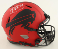 Jim Kelly Signed Bills Full-Size Authentic On-Field Rave Alternate Speed Helmet (Beckett) at PristineAuction.com