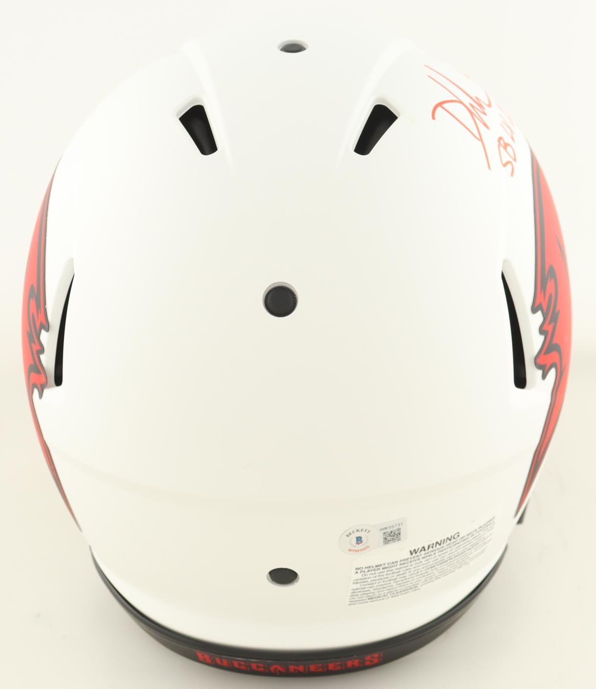 Devin White Signed Buccaneers Full-Size Authentic On-Field Lunar Eclipse Alternate Speed Helmet Inscribed "SB LV Champs" (Beckett) at PristineAuction.com Devin White Signed Buccaneers Full-Size Authentic On-Field Lunar Eclipse Alternate Speed Helmet Inscribed "SB LV Champs" (Beckett) at PristineAuction.com