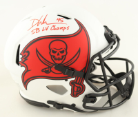 Devin White Signed Buccaneers Full-Size Authentic On-Field Lunar Eclipse Alternate Speed Helmet Inscribed "SB LV Champs" (Beckett) at PristineAuction.com