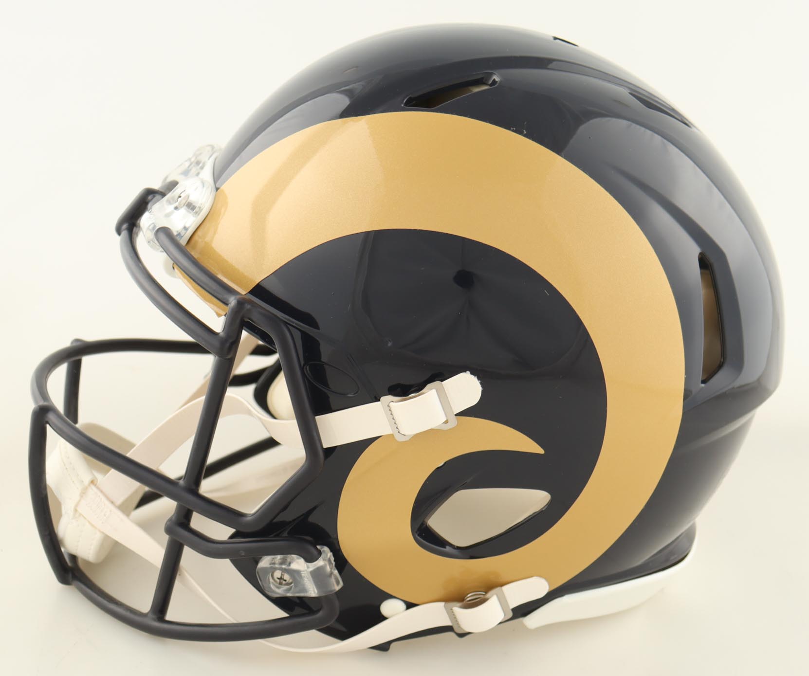 Kurt Warner, Marshall Faulk & Dick Vermeil Signed Rams Full-Size Authentic On-Field Speed Helmet Inscribed "HOF 2022", "HOF 17" & "HOF 20XI" (Beckett) at PristineAuction.com Kurt Warner, Marshall Faulk & Dick Vermeil Signed Rams Full-Size Authentic On-Field Speed Helmet Inscribed "HOF 2022", "HOF 17" & "HOF 20XI" (Beckett) at PristineAuction.com