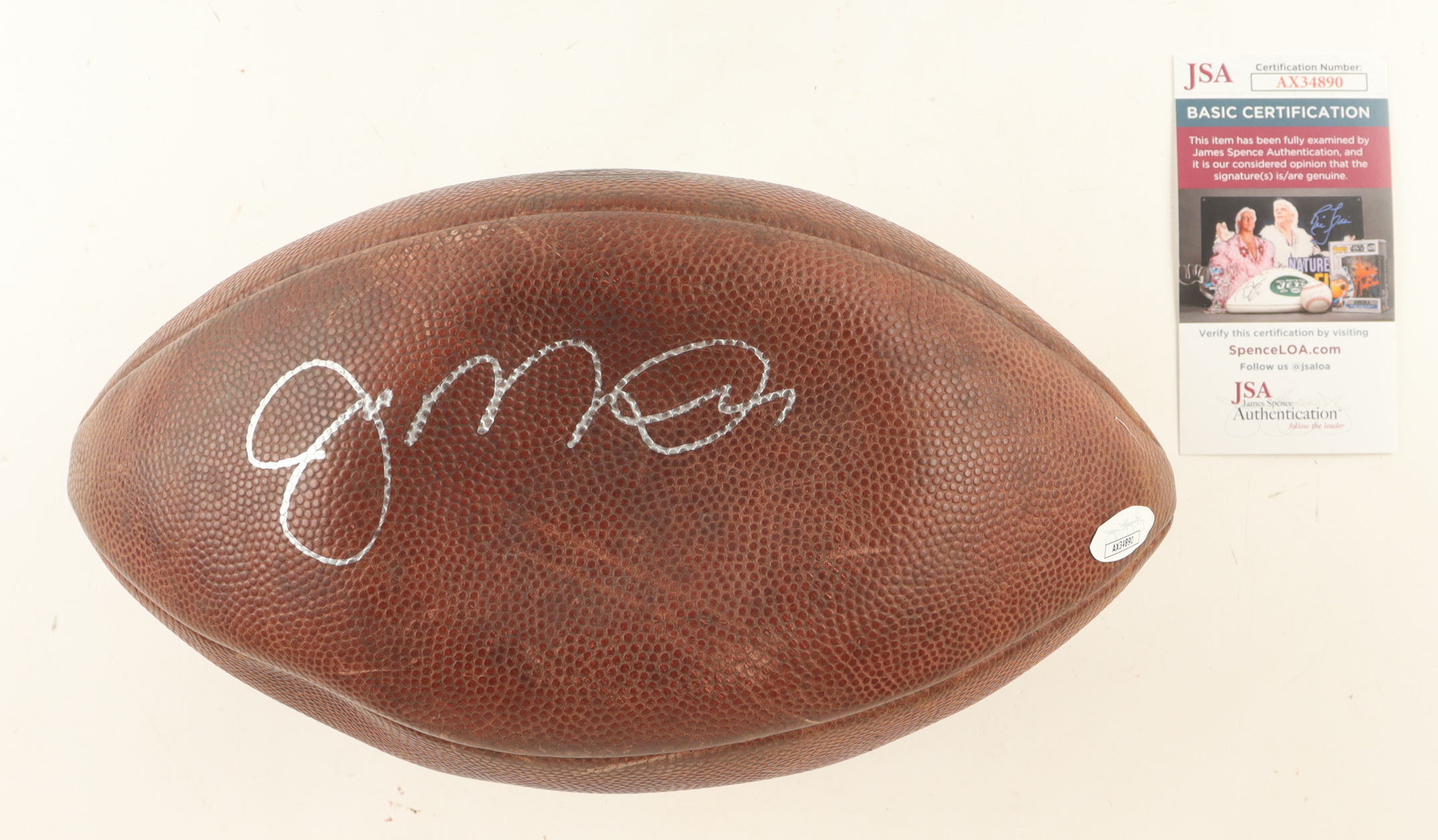 Joe Montana Signed Nike Football (JSA) at PristineAuction.com Joe Montana Signed Nike Football (JSA) at PristineAuction.com