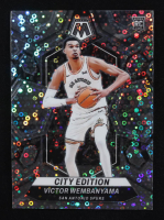 Victor Wembanyama 2023-24 Panini Mosaic Mosaic Fast Break Silver City Edition #282 RC at PristineAuction.com
