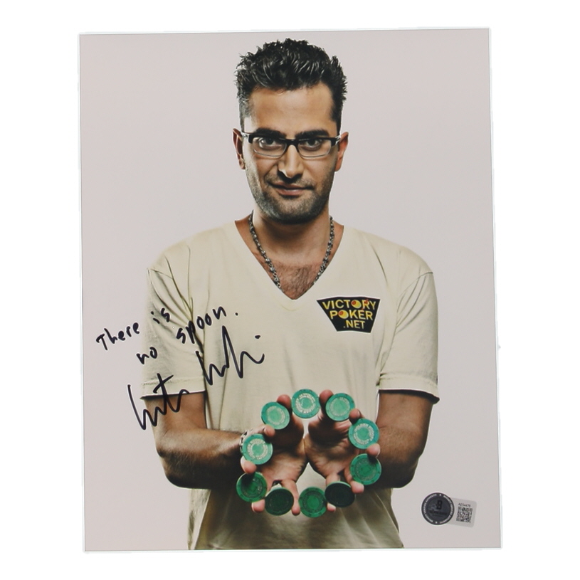 Antonio Esfandiari Signed 8x10 Photo Inscribed "There is no spoon" (Beckett) at PristineAuction.com Antonio Esfandiari Signed 8x10 Photo Inscribed "There is no spoon" (Beckett) at PristineAuction.com