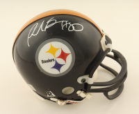 Plaxico Burress Signed Steelers Mini Helmet (Topps) at PristineAuction.com