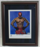 Rey Mysterio Signed WWE Custom Framed Photo (Beckett) at PristineAuction.com