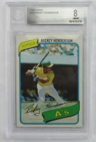 Rickey Henderson 1980 Topps #482 (BGS 8) at PristineAuction.com