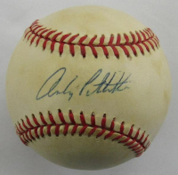 Andy Pettitte Signed OAL Baseball (Beckett) at PristineAuction.com