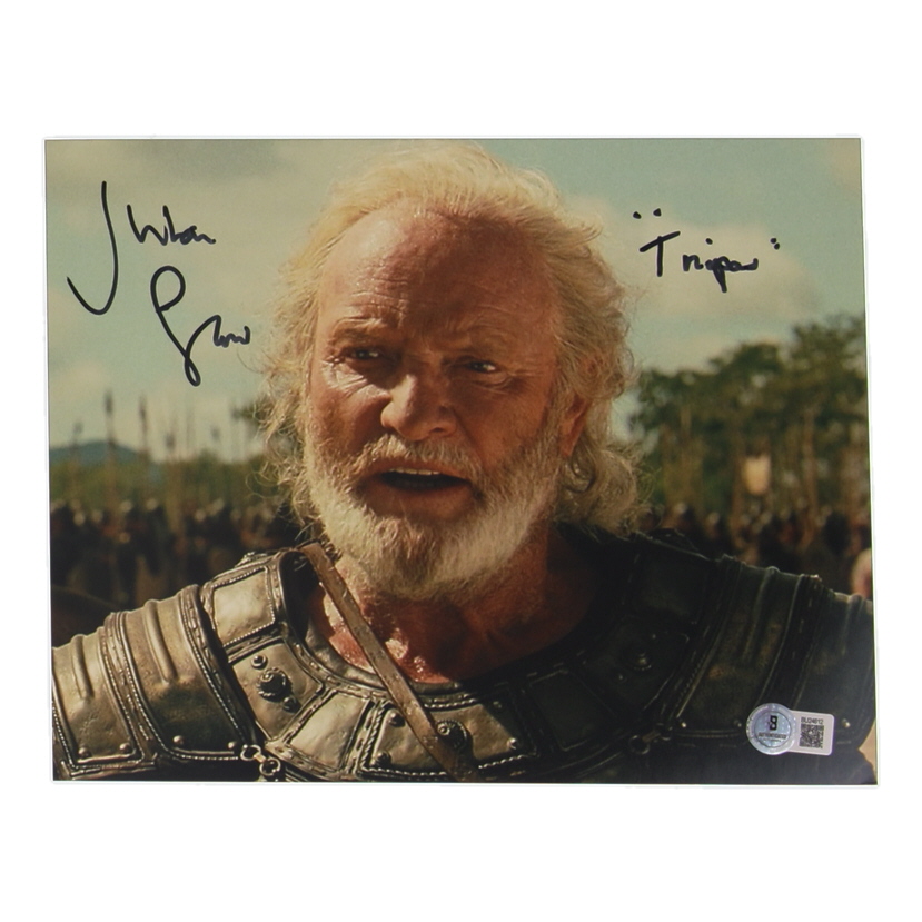 Julian Glover Signed "Troy" 8x10 Photo Inscribed "Triopas" (Beckett) at PristineAuction.com Julian Glover Signed "Troy" 8x10 Photo Inscribed "Triopas" (Beckett) at PristineAuction.com