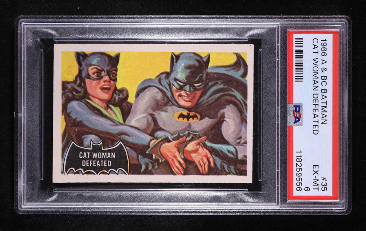 Cat Woman Defeated 1966 A&BC Batman Black Bat #35 (PSA 6) at PristineAuction.com Cat Woman Defeated 1966 A&BC Batman Black Bat #35 (PSA 6) at PristineAuction.com