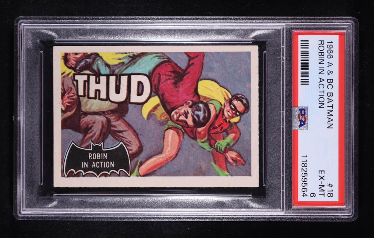 Robin in Action 1966 A&BC Batman Black Bat #18 (PSA 6) at PristineAuction.com Robin in Action 1966 A&BC Batman Black Bat #18 (PSA 6) at PristineAuction.com