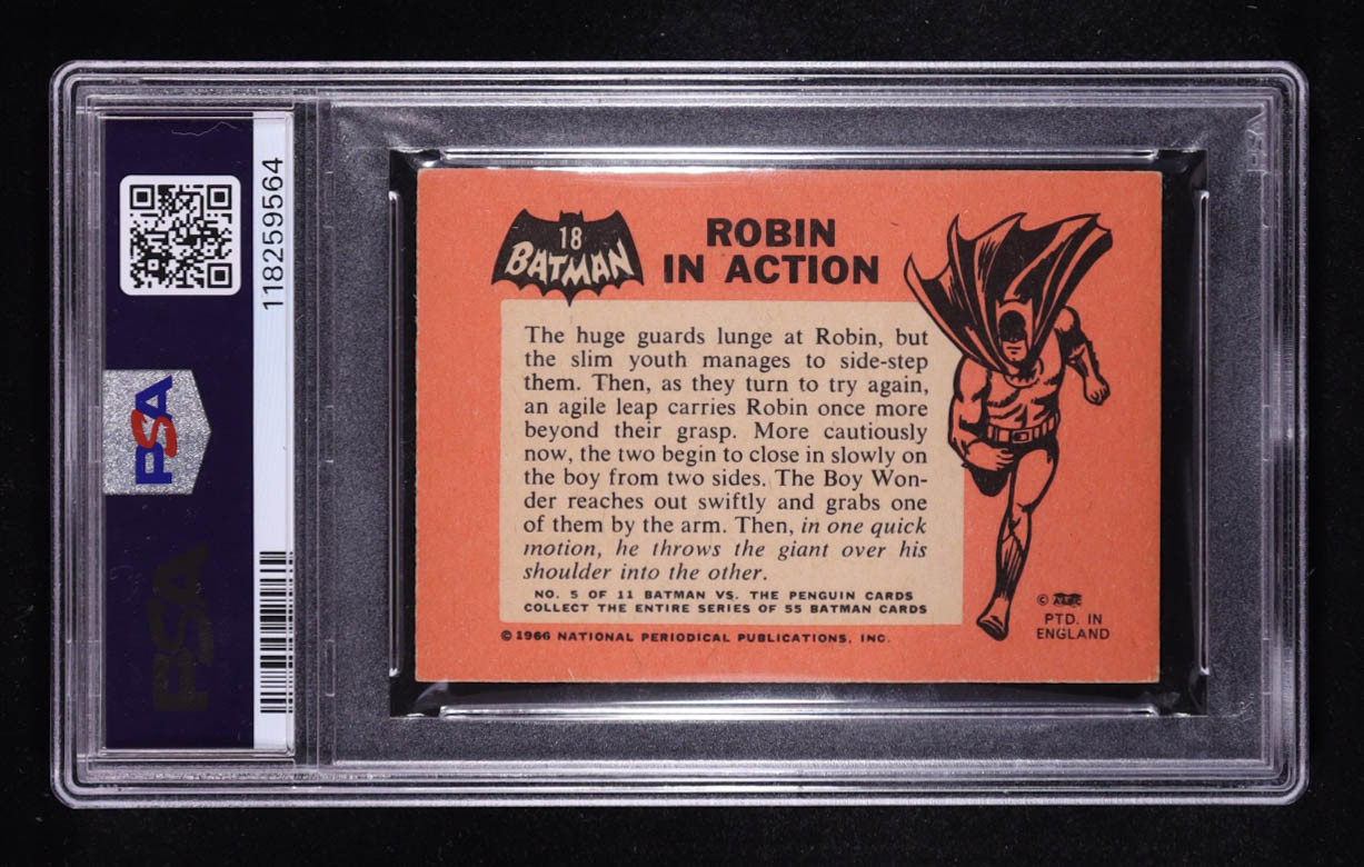 Robin in Action 1966 A&BC Batman Black Bat #18 (PSA 6) at PristineAuction.com Robin in Action 1966 A&BC Batman Black Bat #18 (PSA 6) at PristineAuction.com