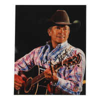 George Strait Signed 8x10 Photo Inscribed "Thanks" (Beckett) at PristineAuction.com