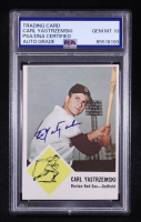 Carl Yastrzemski Signed 1963 Fleer #8 (PSA | Auto 10) at PristineAuction.com