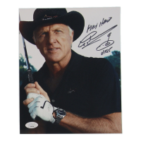 Greg Norman Signed 8x10 Photo Inscribed "Play Hard" (JSA) at PristineAuction.com