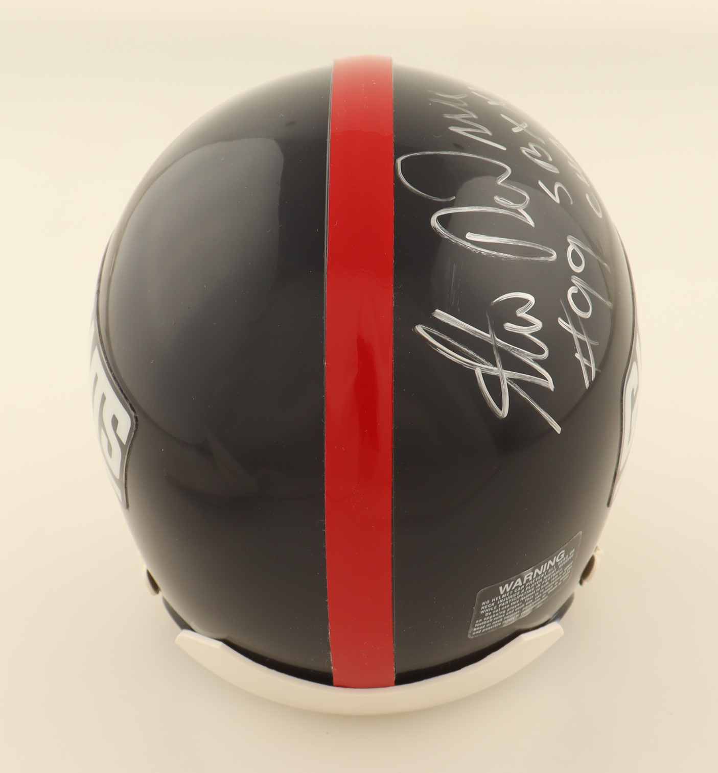 Steve DeOssie Signed Giants Mini Helmet Inscribed "SB XXV Champs" (Topps) at PristineAuction.com Steve DeOssie Signed Giants Mini Helmet Inscribed "SB XXV Champs" (Topps) at PristineAuction.com