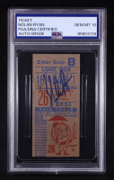 Nolan Ryan Signed Rookie Year 1968 Mets Shea Stadium Ticket (PSA | Auto Grade 10) at PristineAuction.com