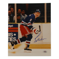Bernie Nicholls Signed Rangers 8x10 Photo (PSA) at PristineAuction.com