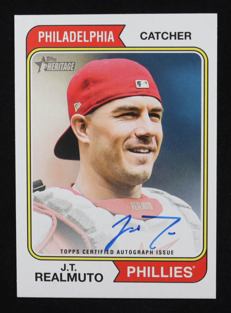 J.T. Realmuto 2023 Topps Heritage Real One Autographs #ROAJRO
