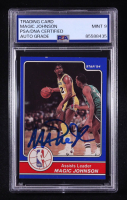 Magic Johnson Signed 1984 Star Magic Johnson #17 / 1984 Assists Leader (PSA | Autograph Grade 9) at PristineAuction.com