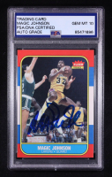 Magic Johnson Signed 1986-87 Fleer #53 (PSA | Auto Grade 10) at PristineAuction.com