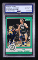 Magic Johnson / Larry Bird Signed 1984 Star Larry Bird #8 Larry Bird / The 1980-81 Season (PSA | Auto 10) at PristineAuction.com