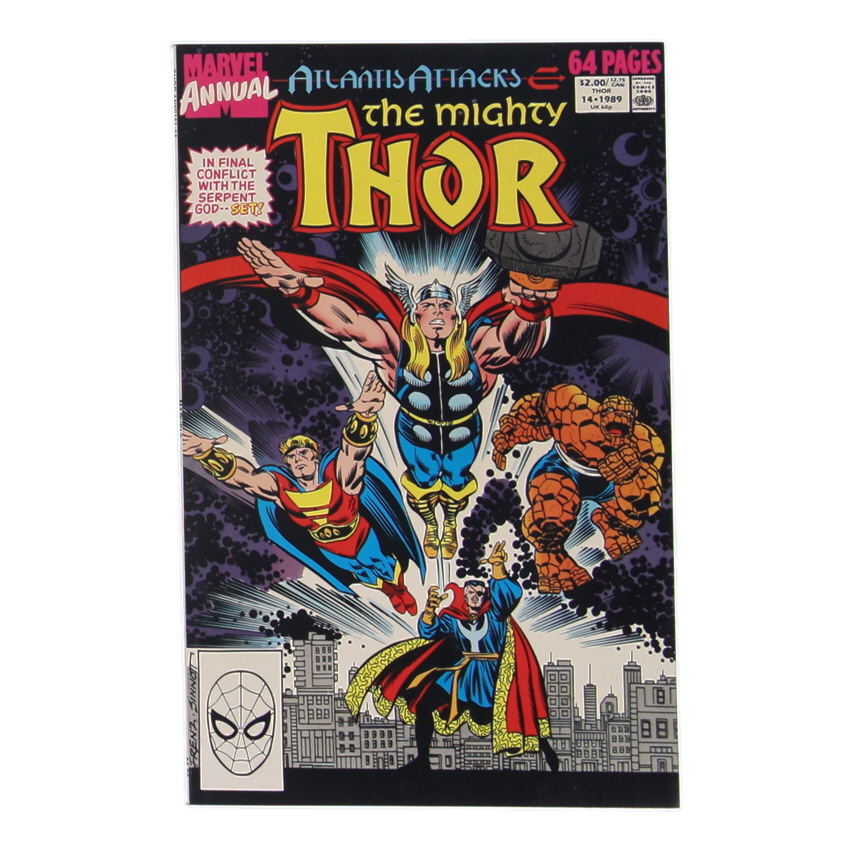 1989 "The Mighty Thor Annual" Issue #14 Marvel Comic Book at PristineAuction.com 1989 "The Mighty Thor Annual" Issue #14 Marvel Comic Book at PristineAuction.com