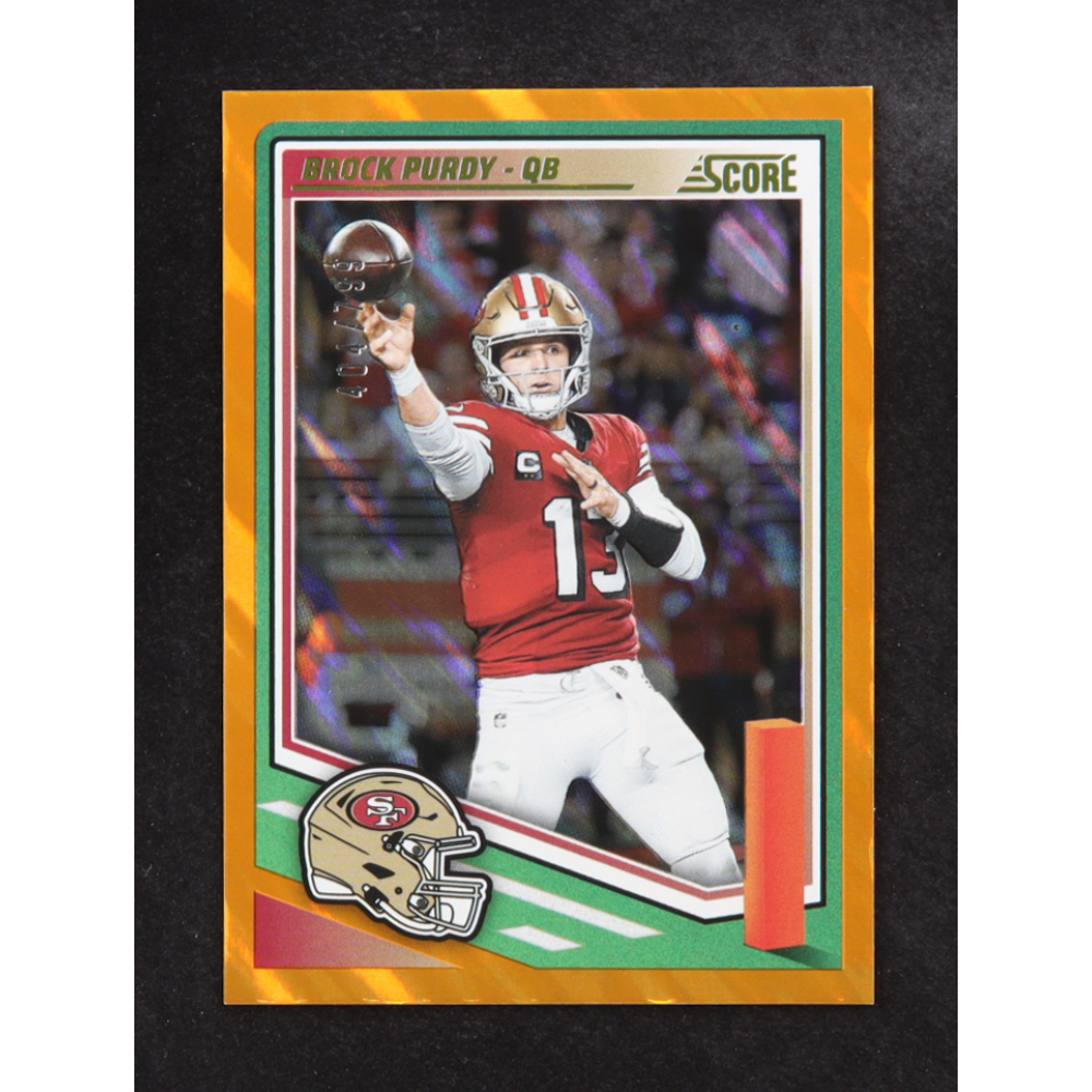 Brock Purdy 2025 Score Lava #47 #404/799 at PristineAuction.com