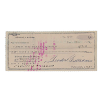 Ted Williams Signed 1975 State Street Bank Personal Check (Williams) at PristineAuction.com
