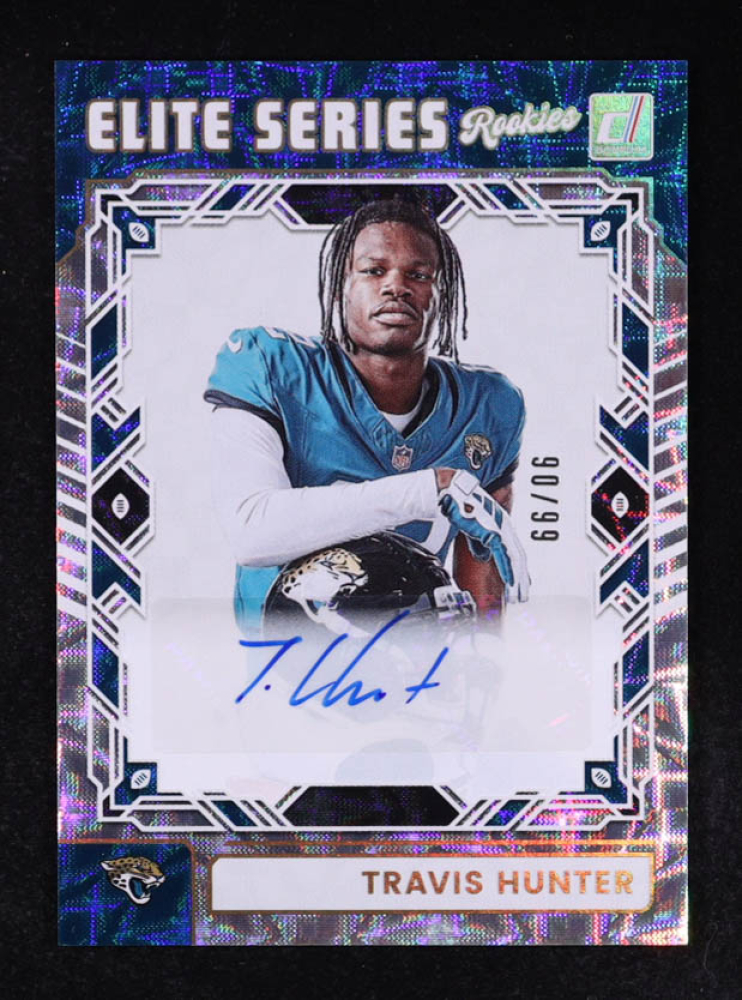 Travis Hunter 2025 Donruss The Elite Series Rookies Autographs #2 #90/99 RC