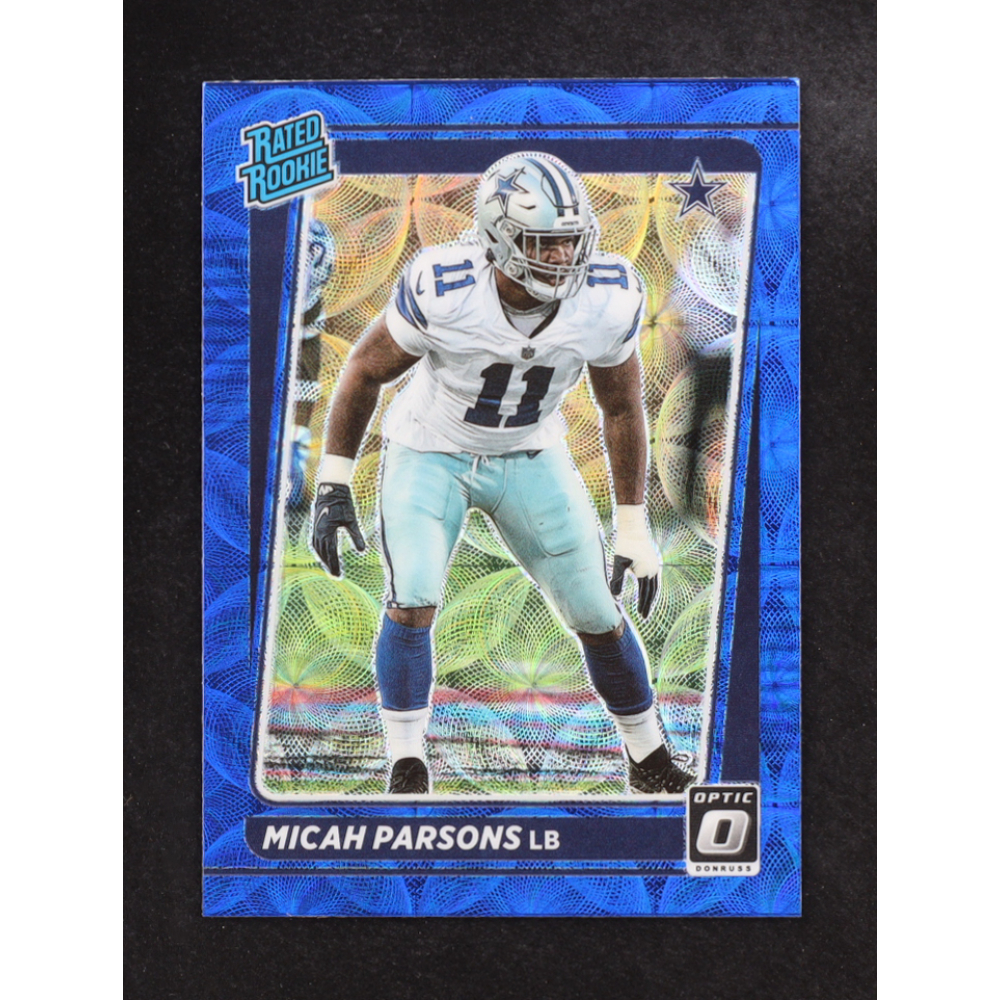 Micah Parsons 2021 Donruss Optic Blue Scope #245 RR RC at PristineAuction.com