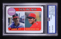 Nolan Ryan Signed 2018 Topps Throwback Thursday #67 Nolan Ryan / Shohei Ohtani RC (PSA | Auto 10) at PristineAuction.com
