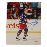 Brian Leetch Signed Rangers 8x10 Photo (PSA) at PristineAuction.com