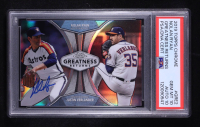 Nolan Ryan Signed 2019 Topps Chrome Greatness Returns #GRE2 / Justin Verlander (PSA 10 | Auto 10) at PristineAuction.com