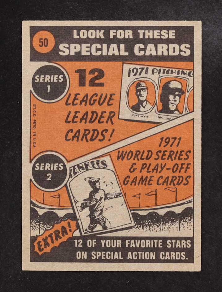 Willie Mays 1972 Topps #50 IA at PristineAuction.com Willie Mays 1972 Topps #50 IA at PristineAuction.com