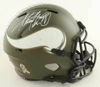 Adrian Peterson Signed Vikings Full-Size Salute To Service Alternate Speed Helmet (Schwartz) at PristineAuction.com