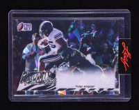 Tyler Allgeier 2022 Leaf Pro Set Action Ink Black Pre-Production Proof RC #1/1 at PristineAuction.com