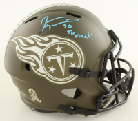 Jevon Kearse Signed Titans Full-Size Salute To Service Alternate Speed Helmet Inscribed "The Freak" (Schwartz) at PristineAuction.com