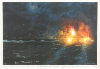Edgar Harrell Signed "USS Indianapolis (CA-35)" Lithograph (AIV) at PristineAuction.com