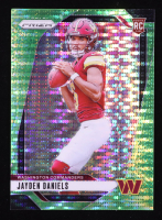 Jayden Daniels 2024 Panini Prizm Green Shimmer #347 RC at PristineAuction.com