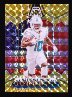 Tyreek Hill 2024 Panini Prizm National Pride Yellow Mosaic #261 at PristineAuction.com
