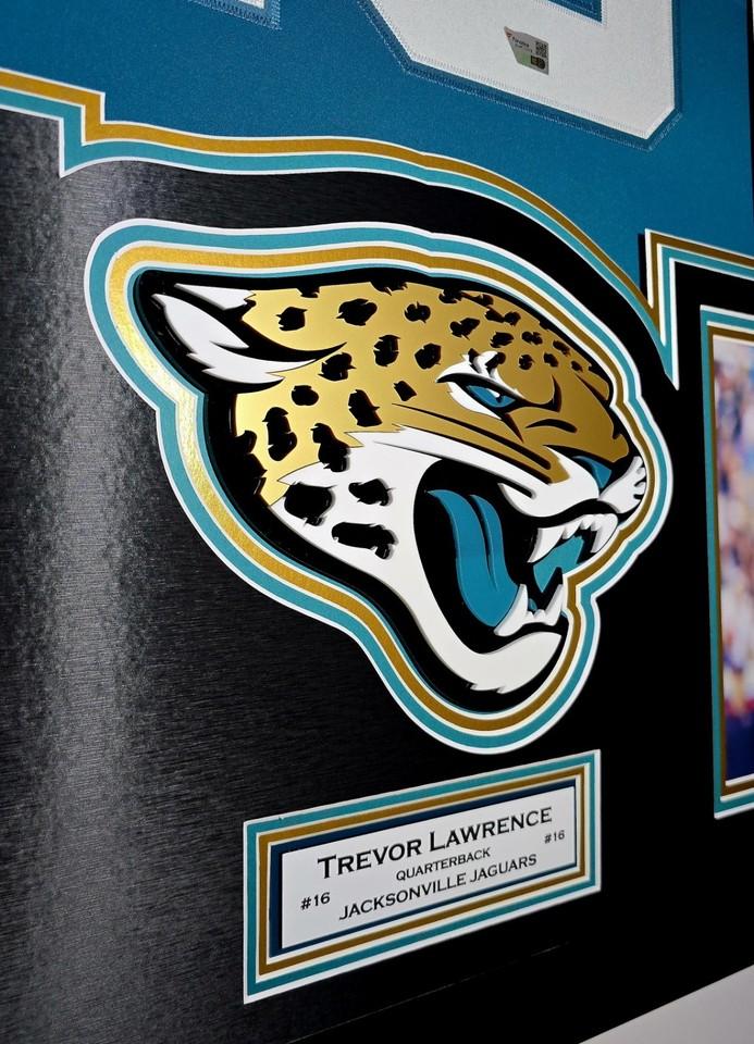 Trevor Lawrence Signed Jaguars Custom Framed LED Nike Jersey Display Inscribed "It Was Always The Jags" with (2) PSA 10 Graded Cards (Fanatics) at PristineAuction.com Trevor Lawrence Signed Jaguars Custom Framed LED Nike Jersey Display Inscribed "It Was Always The Jags" with (2) PSA 10 Graded Cards (Fanatics) at PristineAuction.com