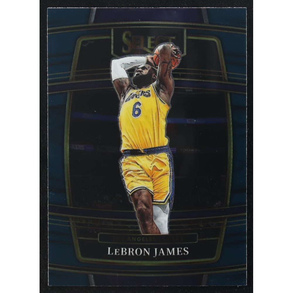 LeBron James 2021-22 Select Blue #100 at PristineAuction.com