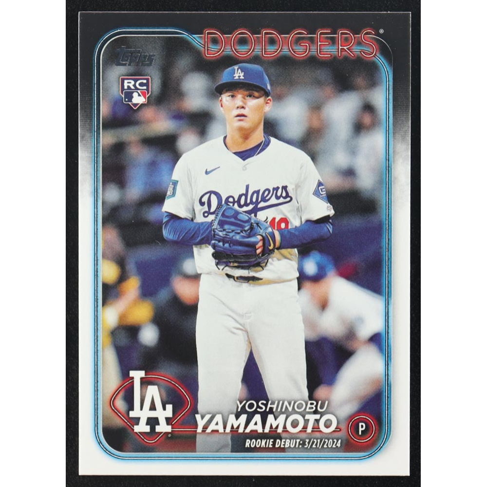 Yoshinobu Yamamoto 2024 Topps Update #US149 RC at PristineAuction.com