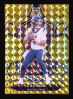 C.J. Stroud 2024 Panini Mosaic Reactive Yellow Prizm #85 at PristineAuction.com