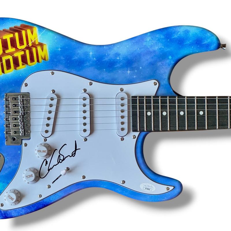 Red Hot Chili Peppers Set of (4) Custom Guitars Band-Signed by (4) with Anthony Kiedis, John Frusciante, Flea & Chad Smith (JSA & PSA) at PristineAuction.com Red Hot Chili Peppers Set of (4) Custom Guitars Band-Signed by (4) with Anthony Kiedis, John Frusciante, Flea & Chad Smith (JSA & PSA) at PristineAuction.com