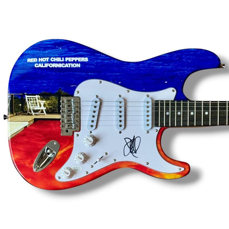 Red Hot Chili Peppers Set of (4) Custom Guitars Band-Signed by (4) with Anthony Kiedis, John Frusciante, Flea & Chad Smith (JSA & PSA) at PristineAuction.com Red Hot Chili Peppers Set of (4) Custom Guitars Band-Signed by (4) with Anthony Kiedis, John Frusciante, Flea & Chad Smith (JSA & PSA) at PristineAuction.com